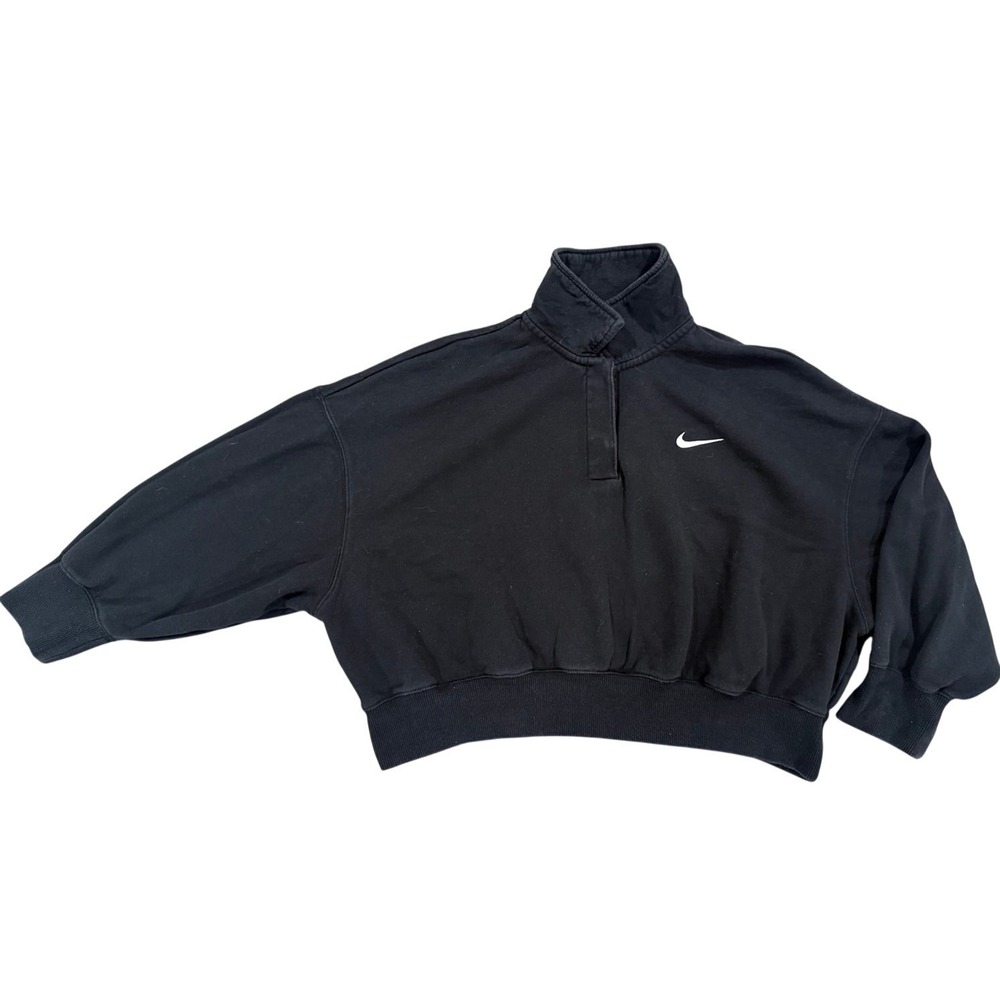 Nike Women's Large Fleece Cropped Pullover - Picture 5 of 7
